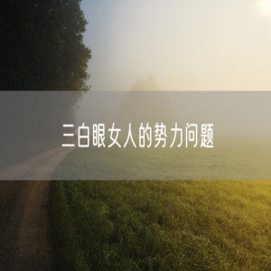三白眼女人的势力问题