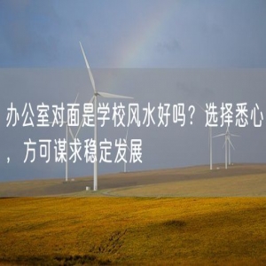 办公室对面是学校风水好吗？选择悉心，方可谋求稳定发展