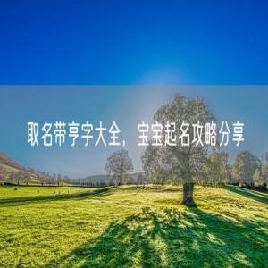 取名带亨字大全，宝宝起名攻略分享