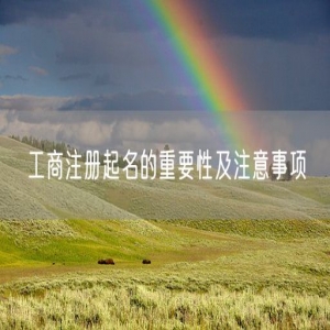 工商注册起名的重要性及注意事项