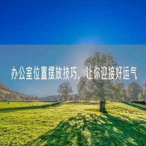 办公室位置摆放技巧，让你迎接好运气