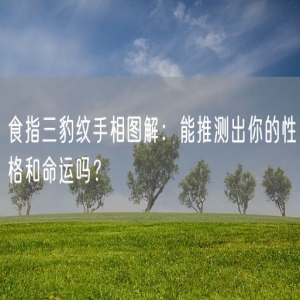 食指三豹纹手相图解:能推测出你的性格和命运吗?