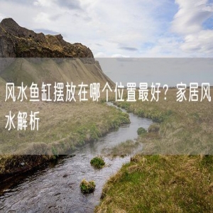 风水鱼缸摆放在哪个位置最好？家居风水解析