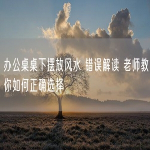办公桌桌下摆放风水 错误解读 老师教你如何正确选择