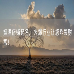 烟酒店铺起名，火爆行业让您炸裂财富！
