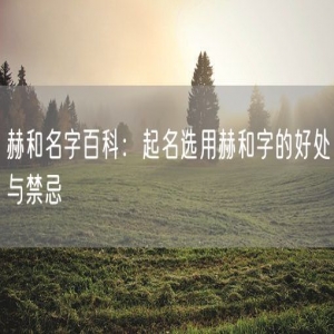 赫和名字百科：起名选用赫和字的好处与禁忌