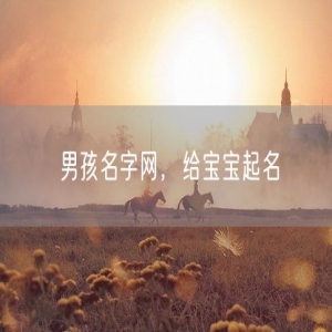 男孩名字网，给宝宝起名