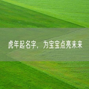 虎年起名字，为宝宝点亮未来