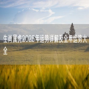 生肖属虎2025年运势详解及全年运势大全