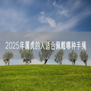 2025年属虎的人适合佩戴哪种手绳