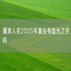 属鸡人在2025年真会有血光之灾吗