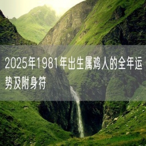 2025年1981年出生属鸡人的全年运势及附身符