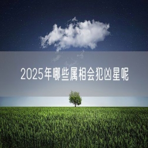 2025年哪些属相会犯凶星呢
