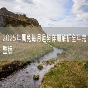 2025年属兔每月运势详细解析全年完整版