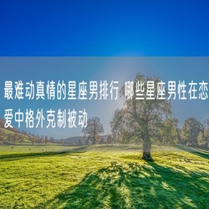 最难动真情的星座男排行 哪些星座男性在恋爱中格外克制被动