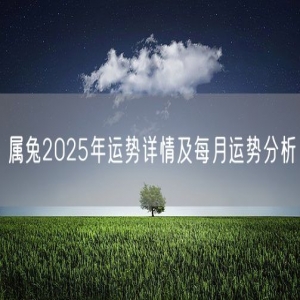属兔2025年运势详情及每月运势分析